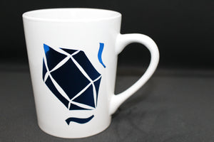 Blue Crystal - White Mug