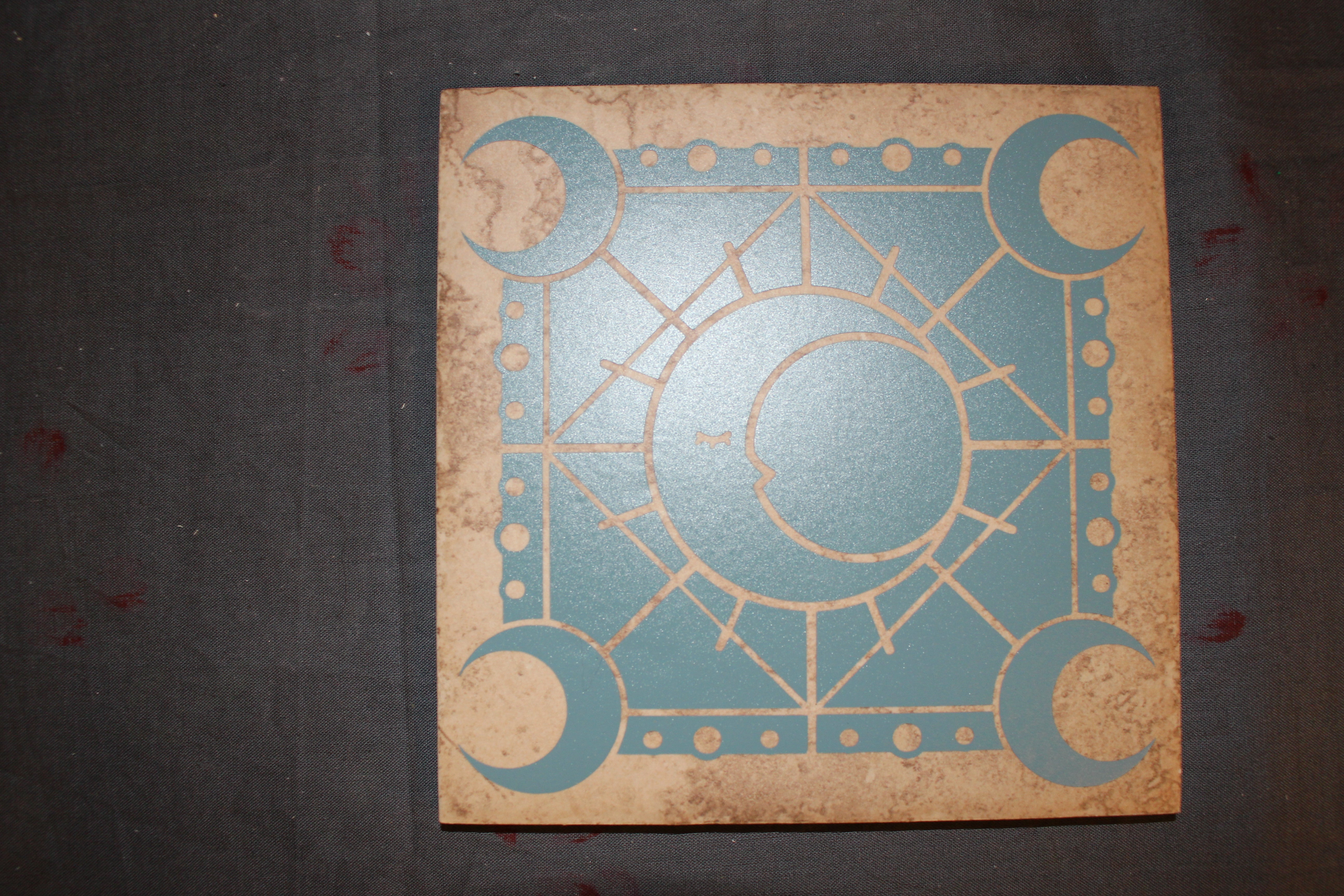 Altar Tile - Moon -  Sun - Ganesha