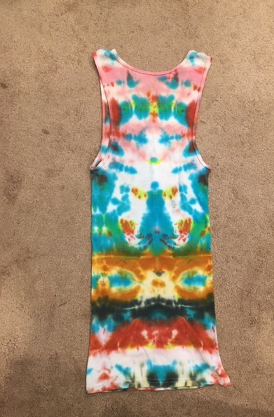 Tie Dye 10 - Men's Large Tank