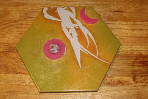 Glow Willow Tile - Pink tourmaline in Topaz - Moon