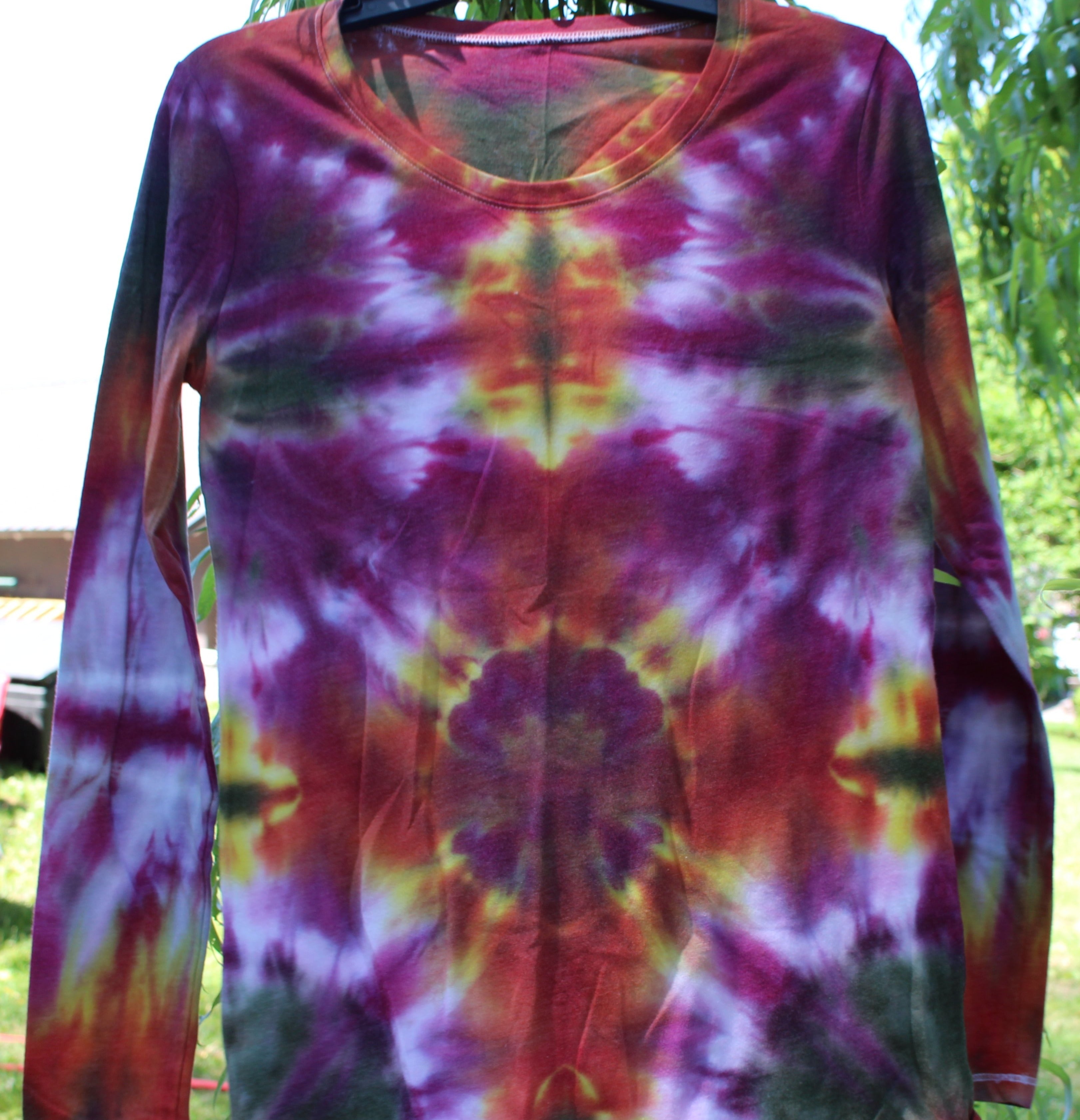 Tie Dye - 4 - Women's Large Long Sleeve