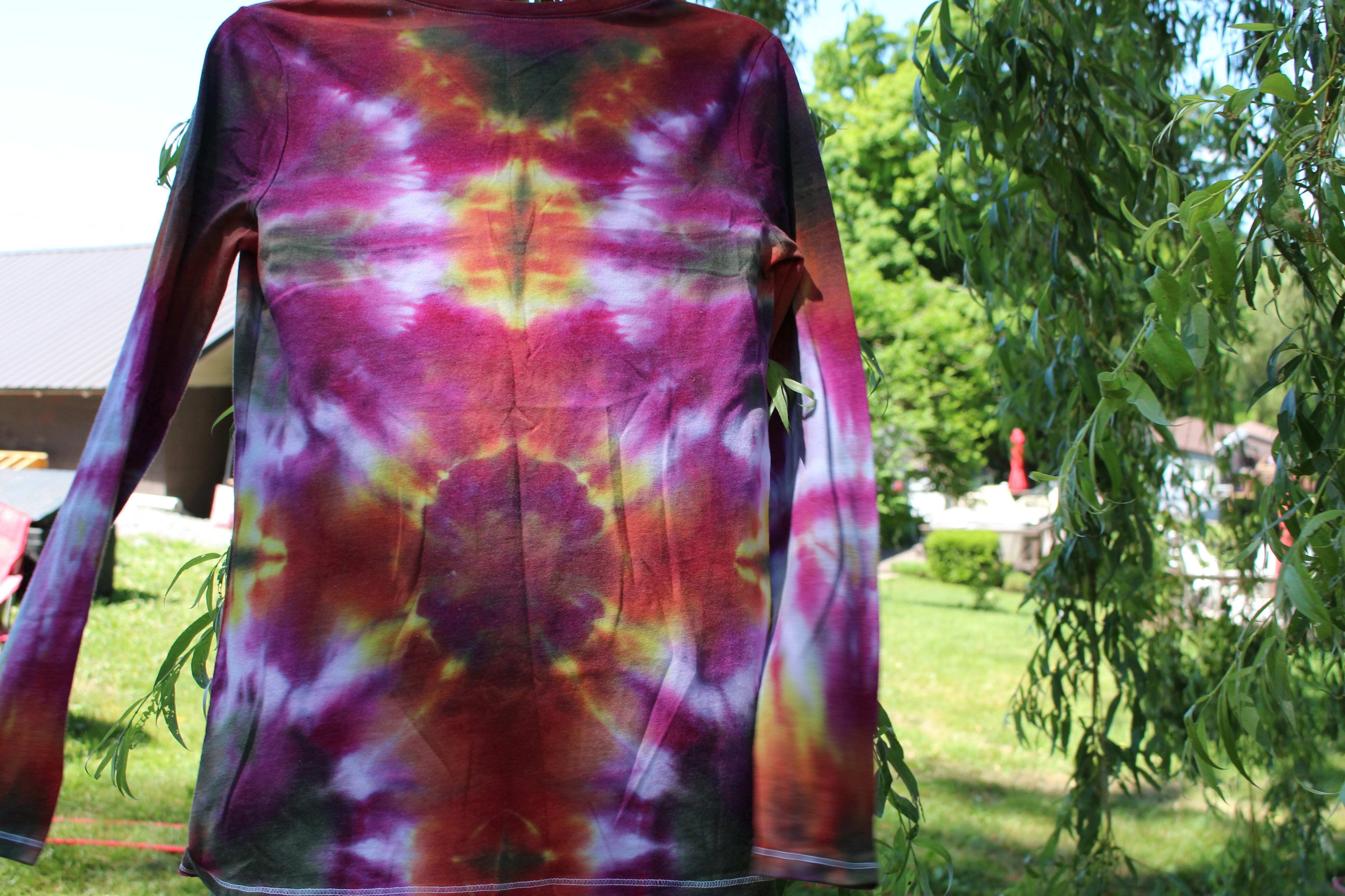 Tie Dye - 4 - Women's Large Long Sleeve