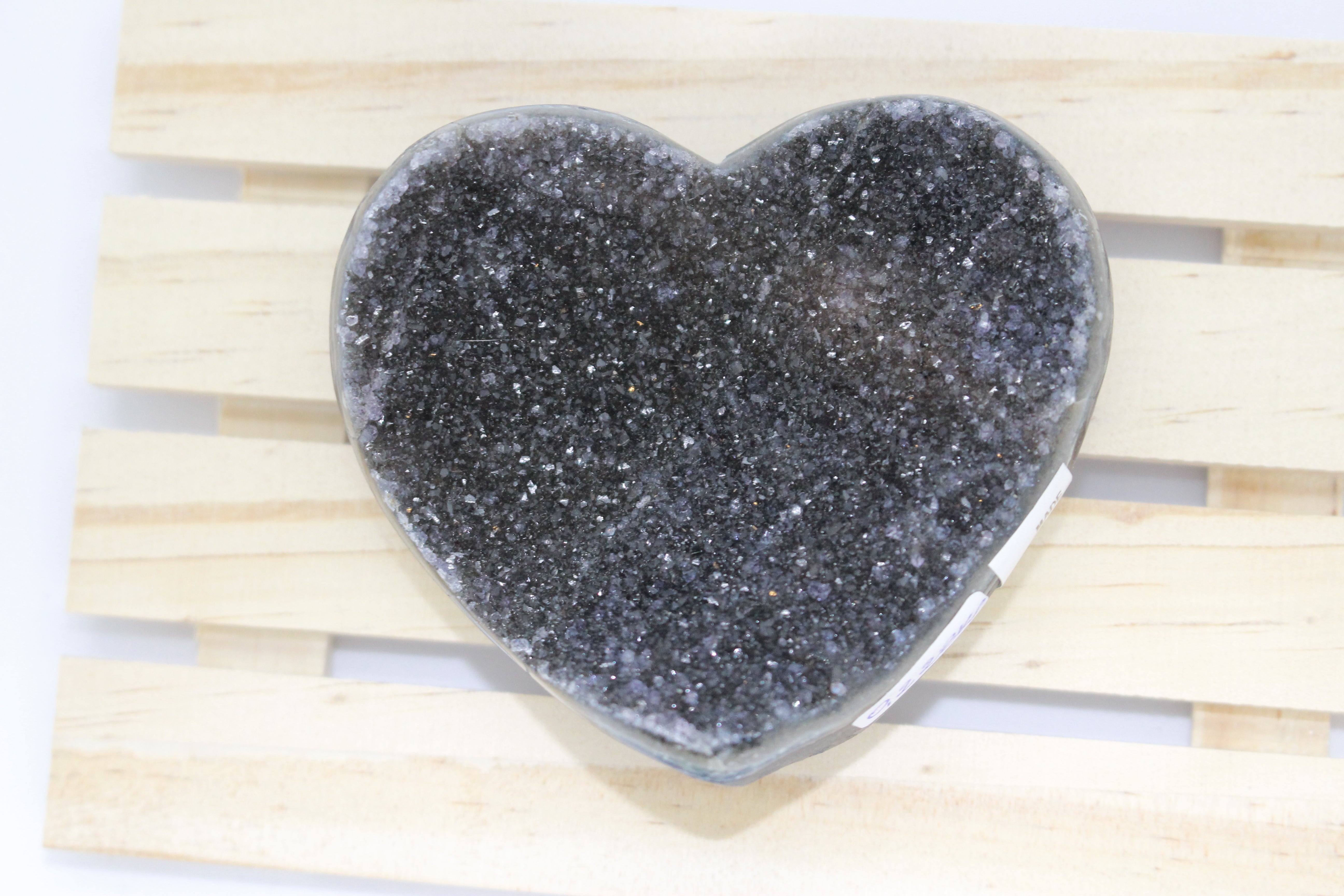 Black Amethyst Heart