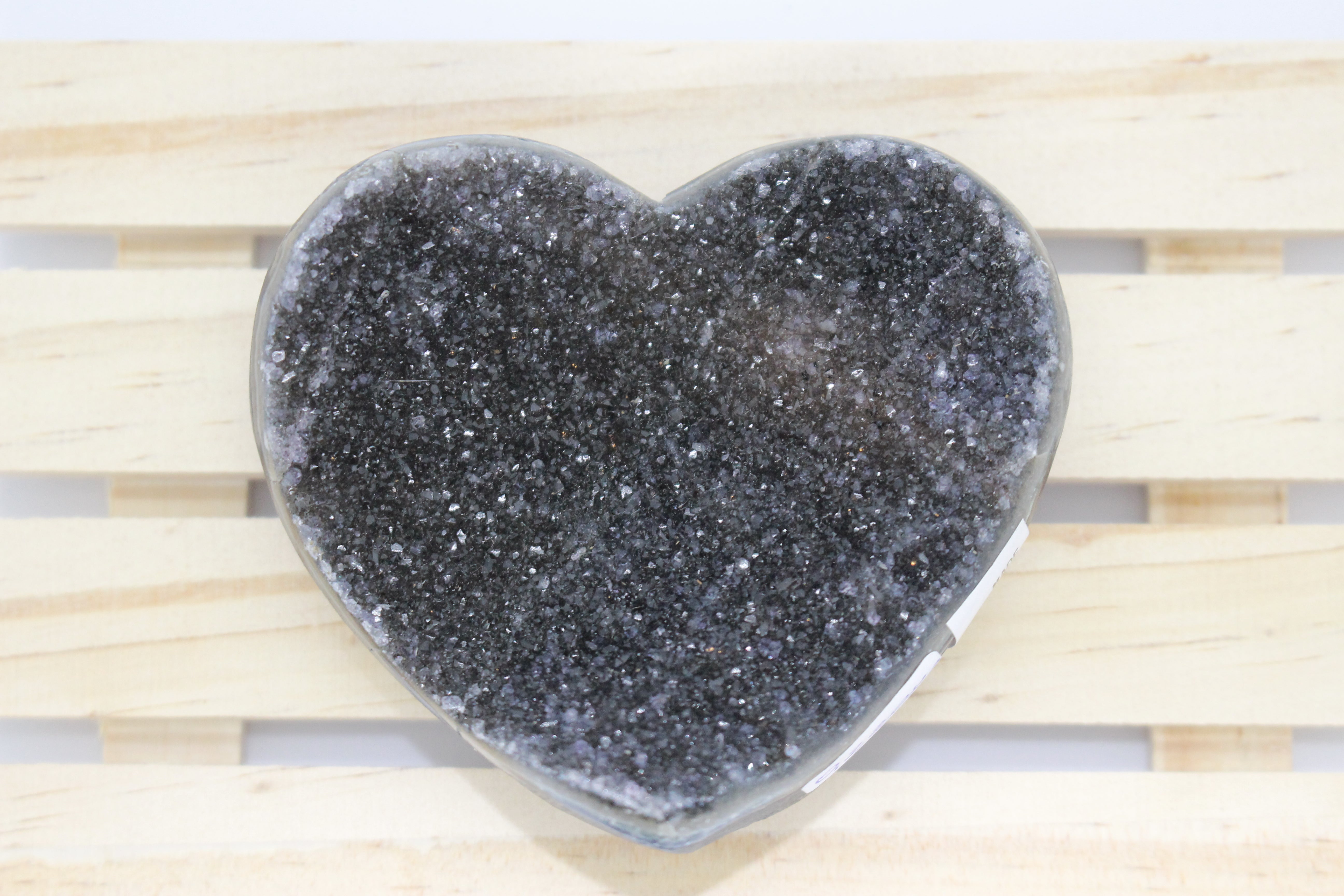 Black Amethyst Heart