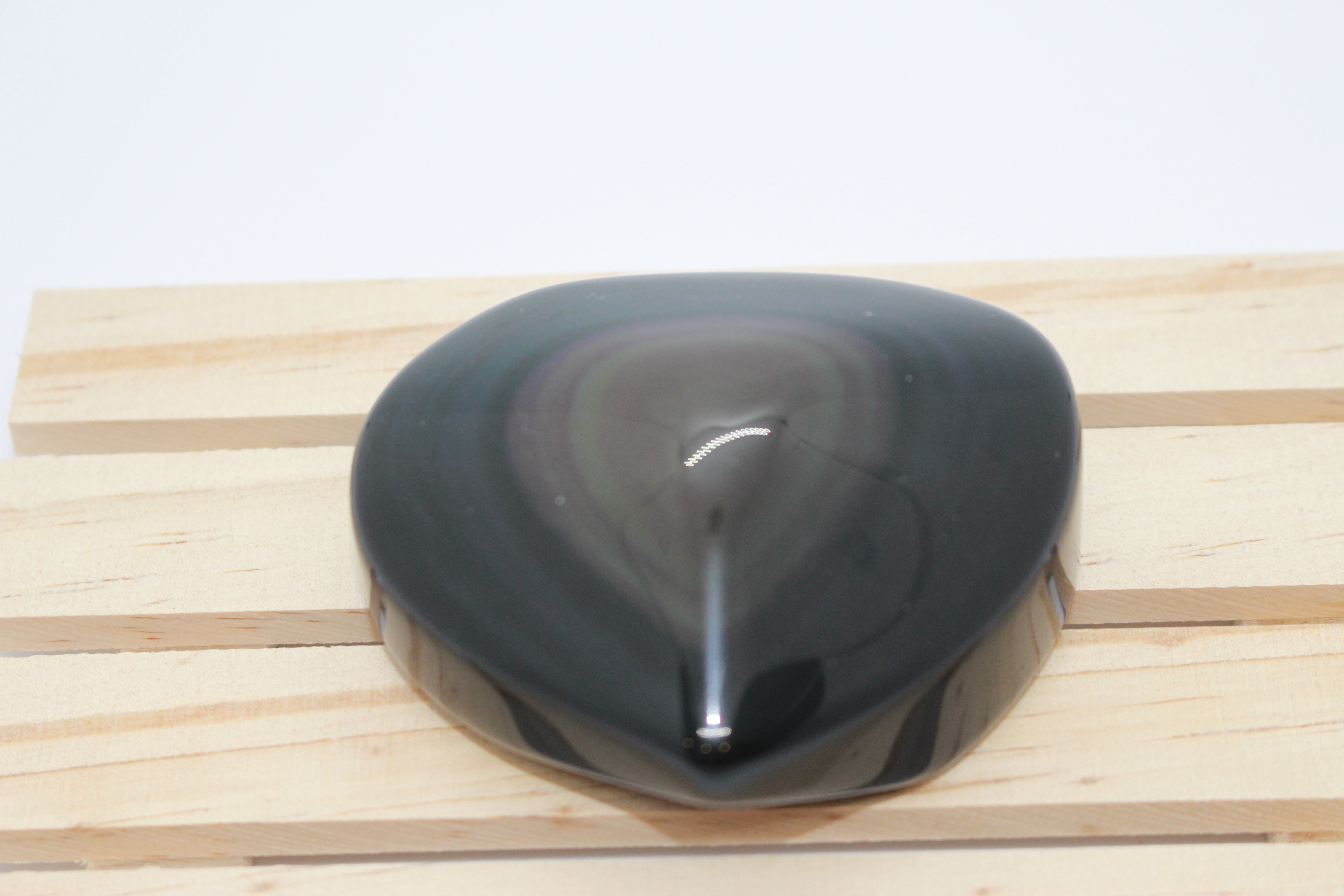 Rainbow Obsidian Heart