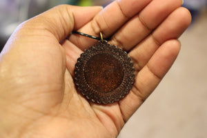 Bronze Glitter Resin - Wooden Back