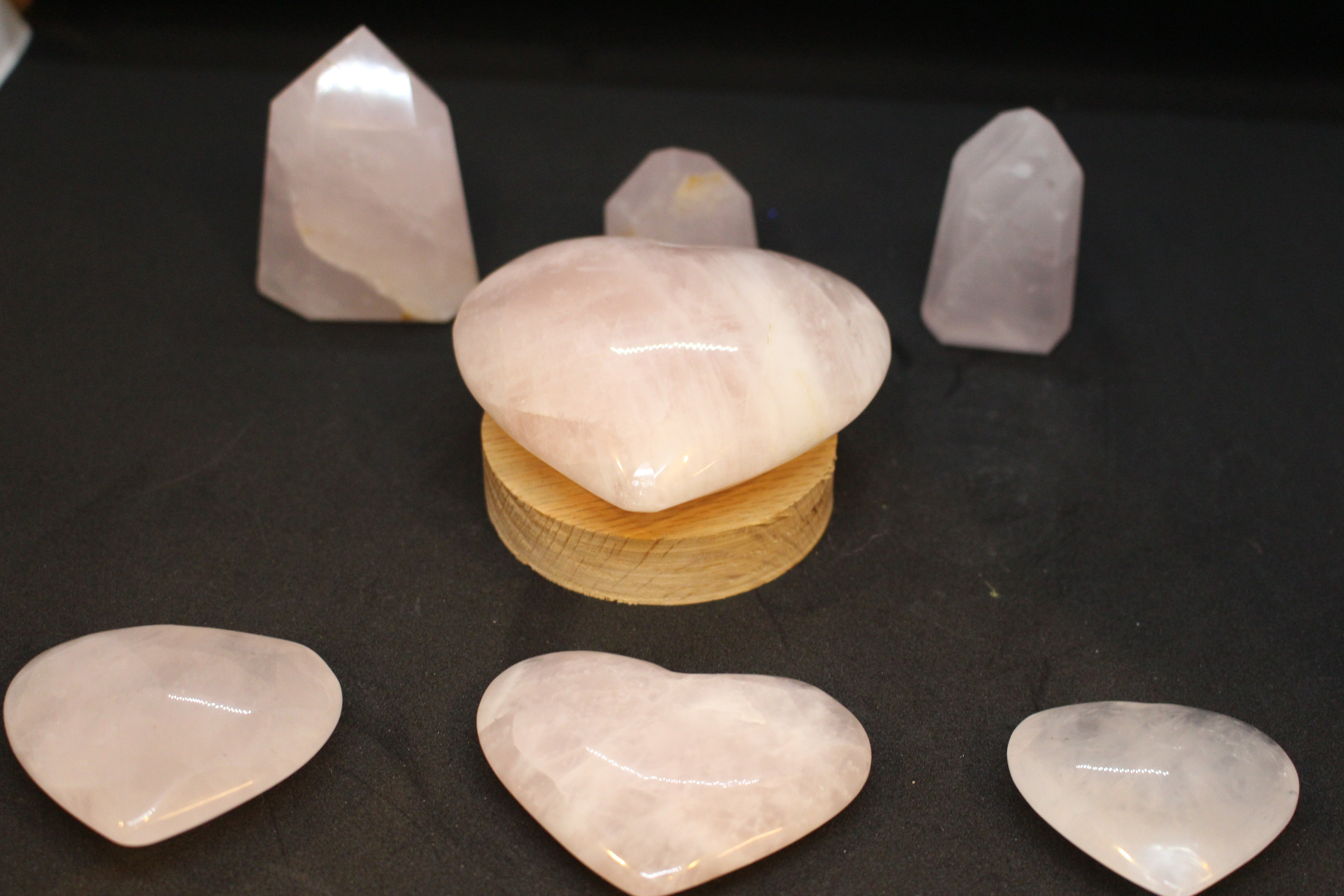 Rose Quartz - Hearts