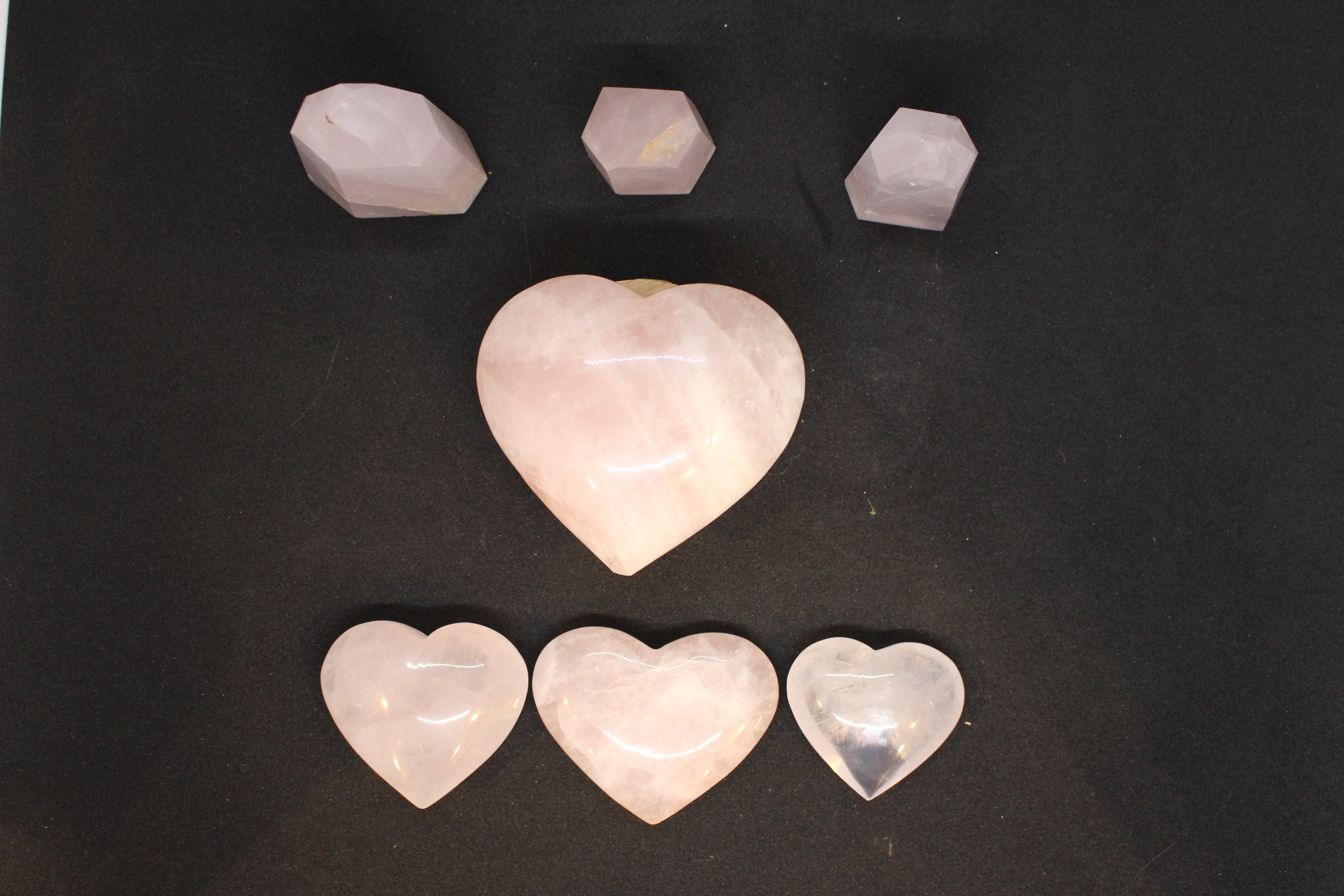 Rose Quartz - Hearts