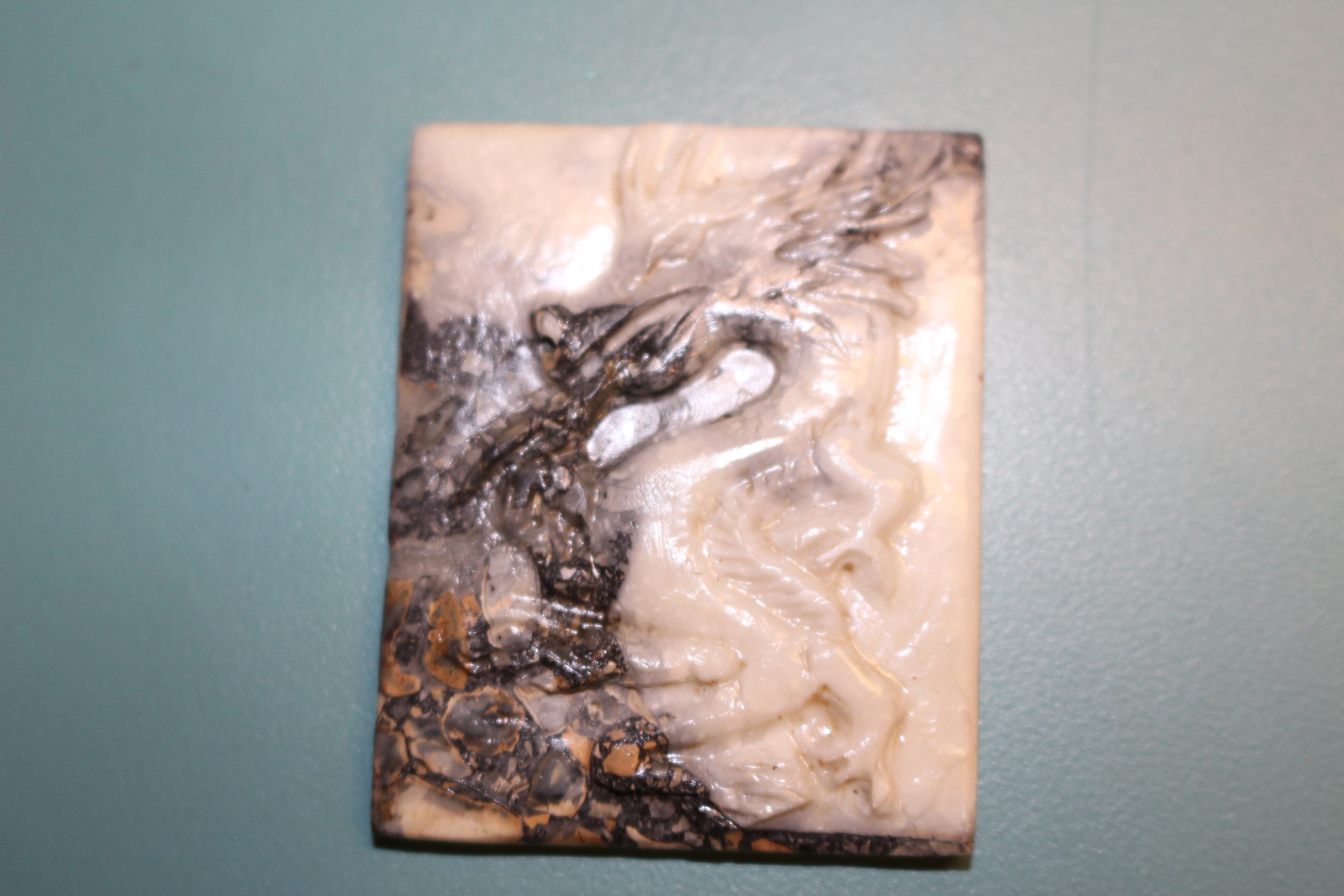 Bumble Bee Jasper Carving - Dragon