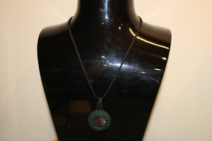 Moss Agate Cab - Necklace