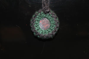 Moss Agate Cab - Necklace