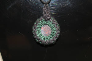 Moss Agate Cab - Necklace