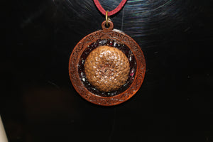 Garnet - Acorn Necklace