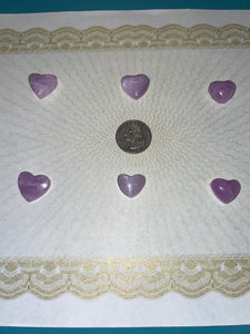 Kunzite hearts