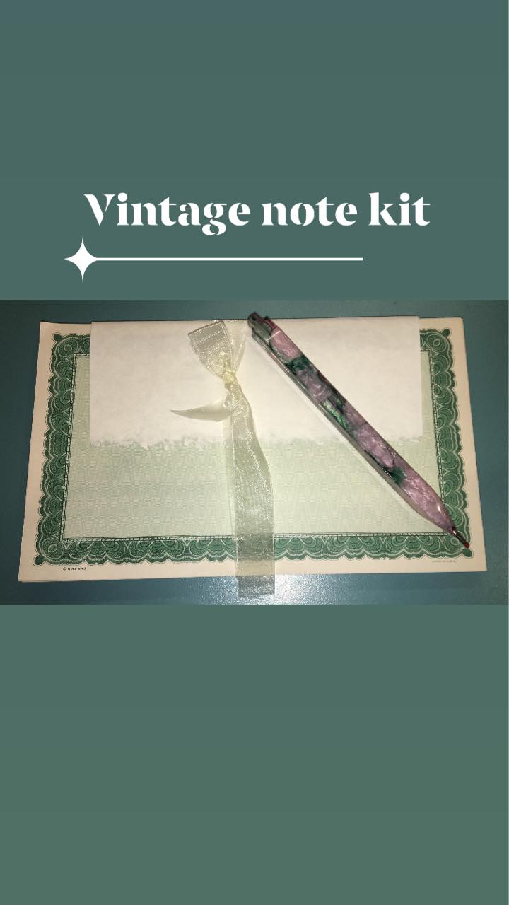 Vintage Stationary Kits - Write it down and send it off!